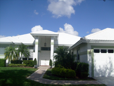 A white-colored house